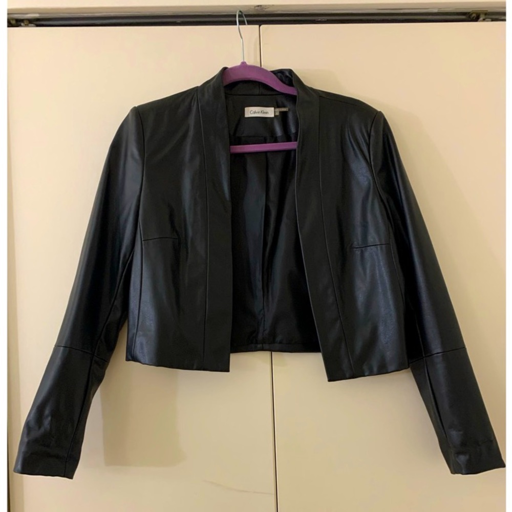Calvin Klein Leather Jacket/Blazer
